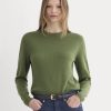 Cashmere Slim Crew Sweater | Forest Green