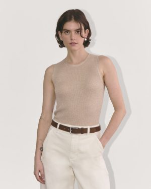 The Tank in Lurex Merino | Gold