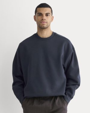Luxe Fleece Crew Pullover | Navy
