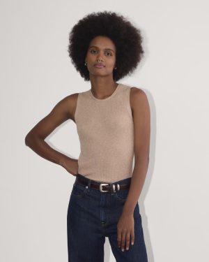 The Tank in Lurex Merino | Rose Gold