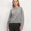 The Boxy Crew in Cashmere | Heathered Grey
