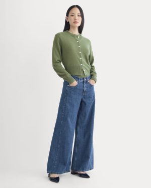 Paneled Ultra Wide-Leg Jean | Tungsten Blue Stone