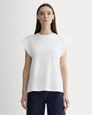 The Muscle Tee in Essential Cotton | White