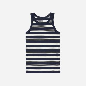 The Tank in Essential Cotton | Navy / Tan