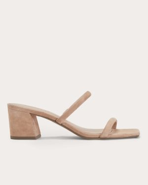 The Double Strap Heel | Blush Tan