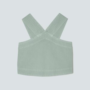 The Cross-Front Apron Top | Sea Glass