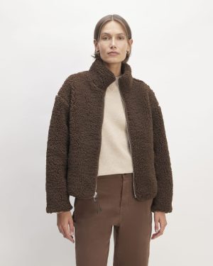 The ReNew Fleece Full Zip | Earth Brown