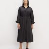 The Supima® Cotton Midi Shirt Dress | Black