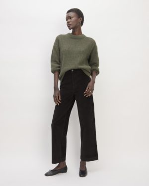 The Corduroy Wide-Leg Pant | Black