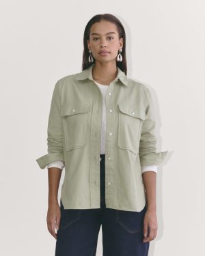 The Boyfriend Shirt in Flannel | Seagrass