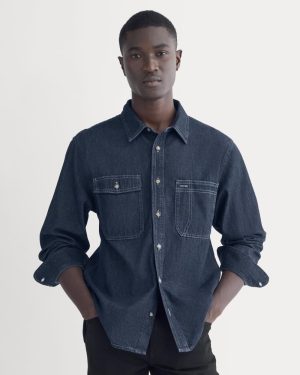 Denim Utility Shirt | Dark Indigo