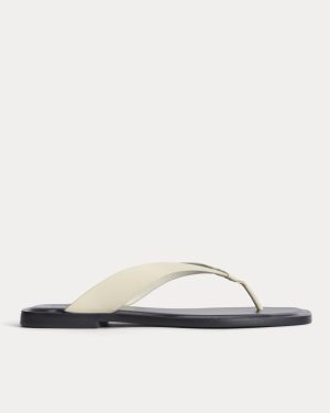 The Leather Flip Flop | Canvas