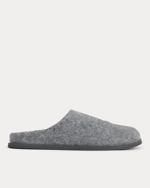 Wool Clog | Charcoal