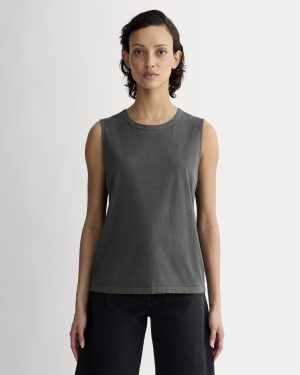 The Boyfriend Tank in Essential Cotton | Black