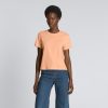 The Box-Cut Tee in Essential Cotton | Apricot | No Pocket