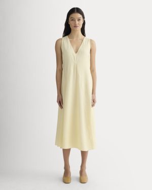 The V-Neck Dress in SoftLuxe | Banana Crepe