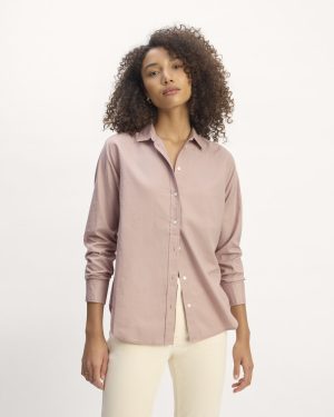 The Must-Have Shirt in Silky Cotton | Dusty Rose