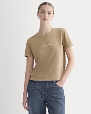 Everlane x The Laufey Foundation Box-Cut Tee | Weathered Clay