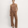 The Linen Easy Pant | Carob Brown
