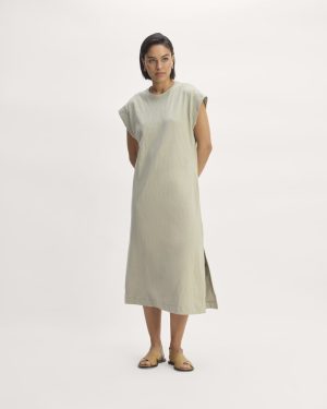 The Muscle Tee Midi Dress | Seagrass