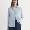 The Must-Have Shirt in Washable Silk | Soft Blue