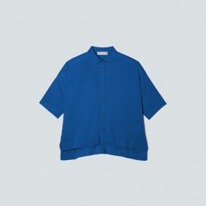 The Drapey Square Shirt | Lapis Blue