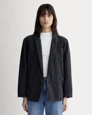 The Denim Chore Blazer | Black