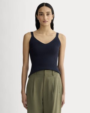 The Fine Knit Cami | Navy