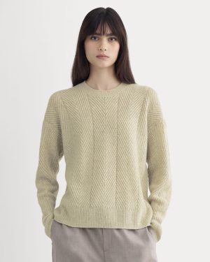 Cashmere Herringbone Sweater | Canvas
