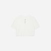 The Vintage Henley Hemp Tee | White