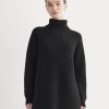 Cocoon Turtleneck in Wool Cashmere | Black