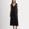 The V-Neck Dress in SoftLuxe | Black