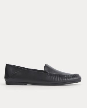 Leather Day Driver Loafer | Black