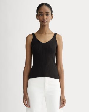 The Fine Knit Cami | Black