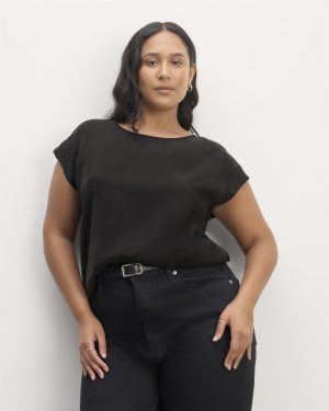 The Muscle Top in Butterlite | Black