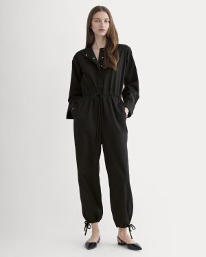 The Utility Drawstring Jumpsuit | Black