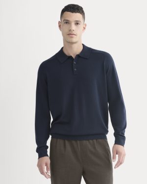 Ultrasoft Polo Sweater | Navy