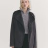 The October Coat | Dark Charcoal Melange