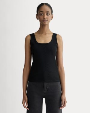 The Pointelle Cami | Black
