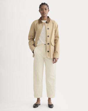 The Utility Barrel Pant | Bone | Regular