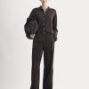 Corduroy Wide-Leg Trouser | Dark Chocolate