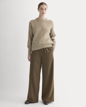 The Pull-On Trouser in Tailor Twill | Heathered Cocoa