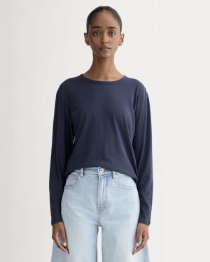 The Air Long-Sleeve Tee | Navy