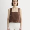 The Crossback Tank in Linen | Cedarwood