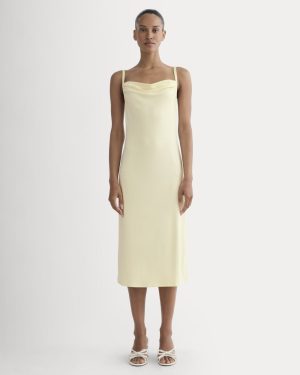The Tank Midi Dress in Butterknit | Light Yellow