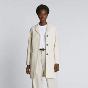 The Italian ReWool® Cocoon Coat | Cream