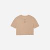The Vintage Henley Hemp Tee | Hazelnut