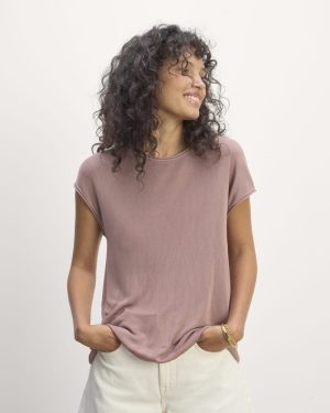 The Oversized Knit Top | Dusty Rose
