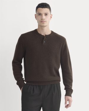 Henley in Wool Cashmere | Americano