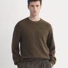 Waffle Rollneck Crew in Everyday Cotton | Cocoa